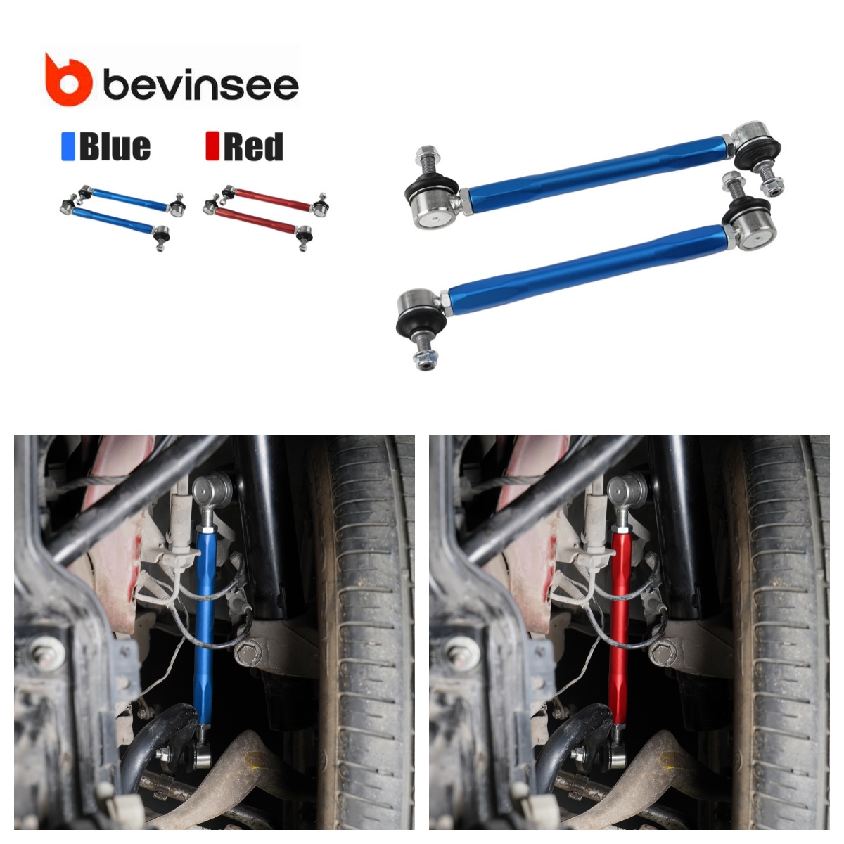 Motorcycle Gear Near Me - ชุดคันชักกันโคลงหน้าปรับระดับได้ BEVINSEE สำหรับ BMW E92 E90