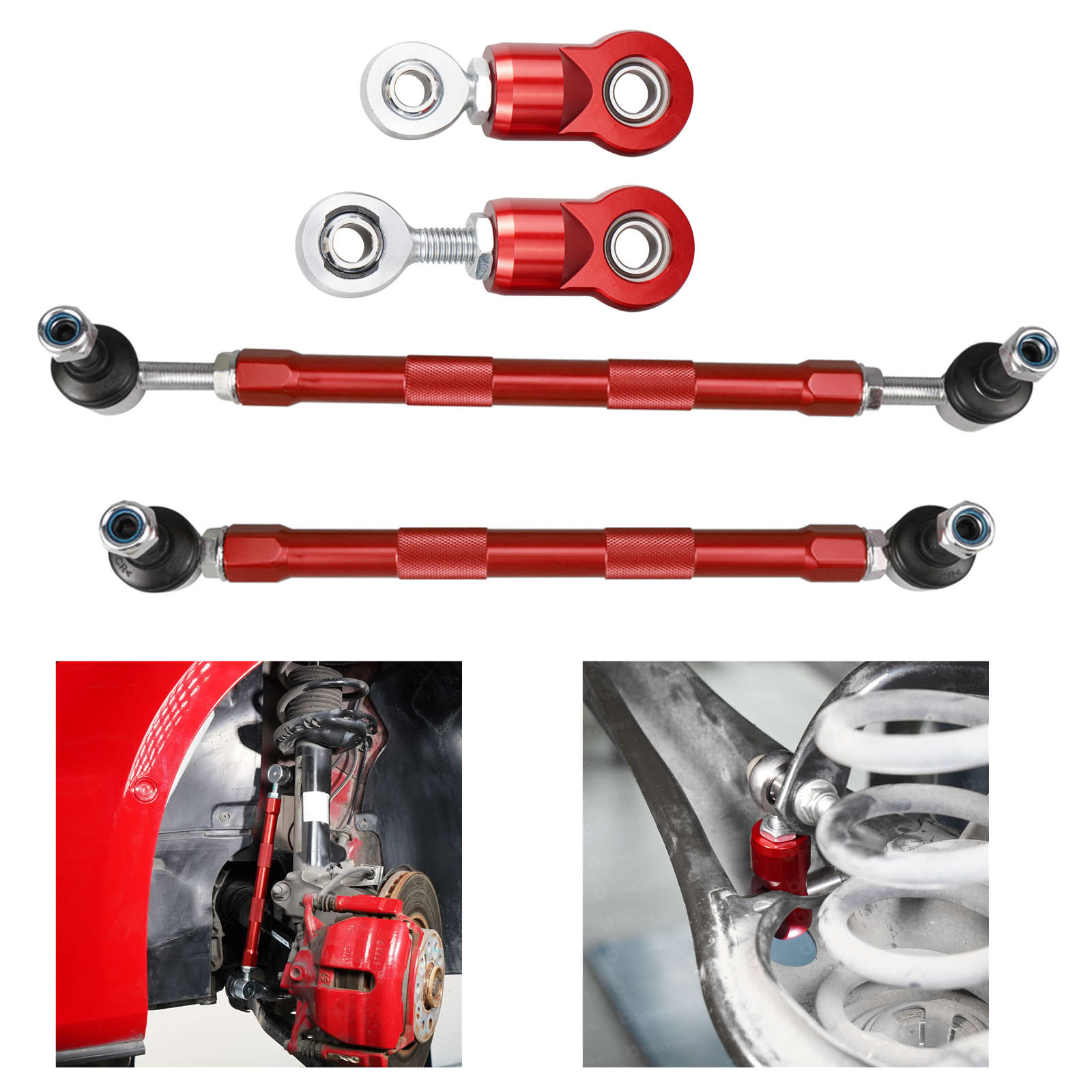 Motorcycle Gear Near Me - ชุดลิงค์กันโคลงปรับระดับได้ BEVINSEE สำหรับ Audi A3 S3