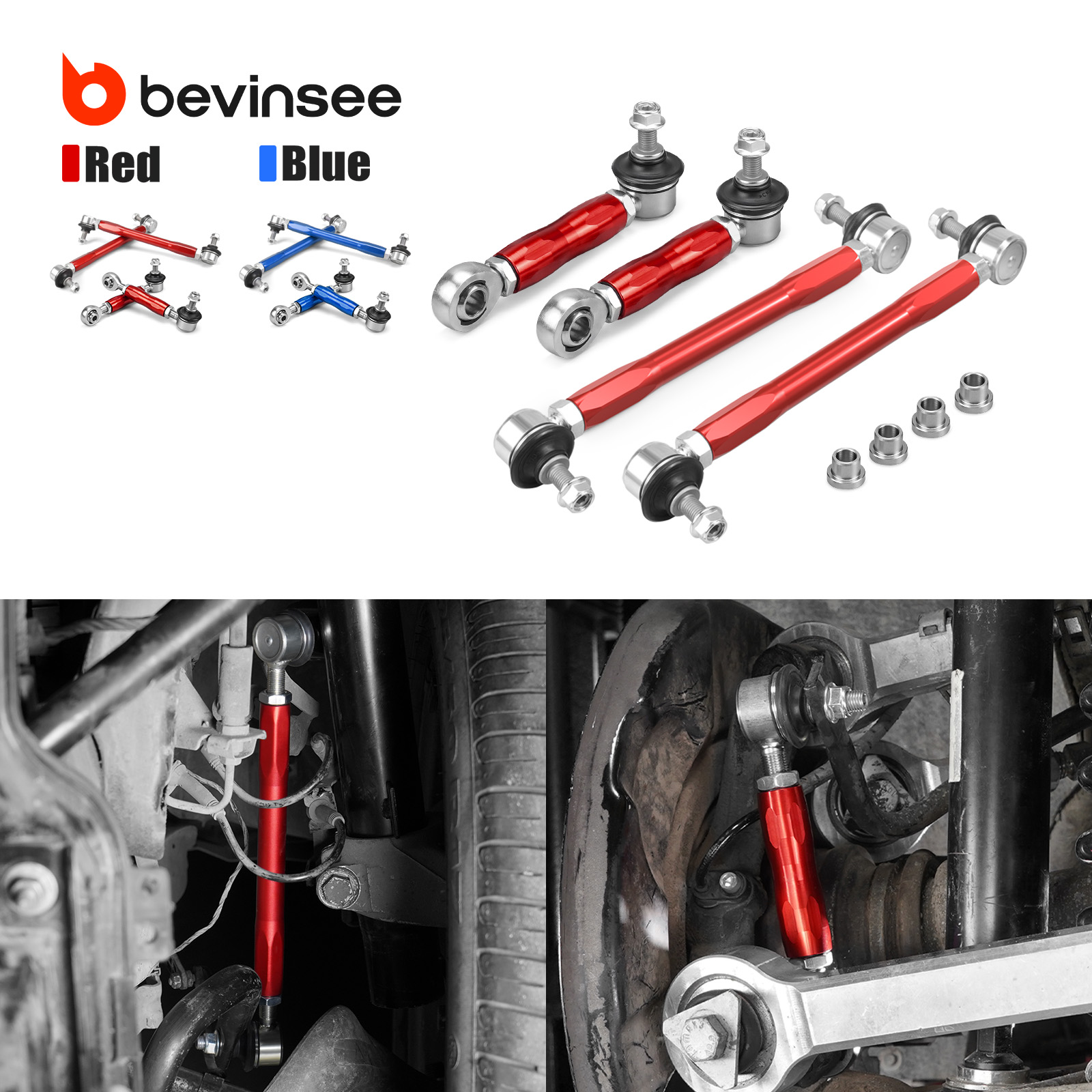 Motorcycle Gear Near Me - ชุดลิงค์กันโคลงหน้าและหลังแบบปรับได้สำหรับ BMW E90 E92 E91 E93