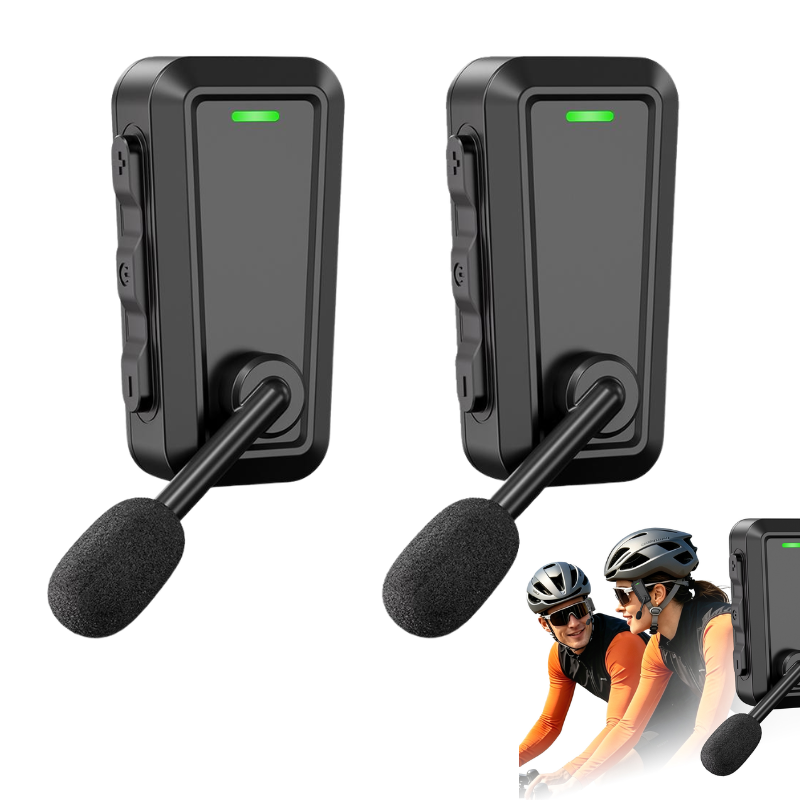 Intercom Headset Helmet - ชุดหูฟังบลูทูธไร้สายสำหรับหมวกกันน็อค พร้อมไมโครโฟน กันน้ำระดับ IPX5 สำหรับมอเตอร์ไซค์ จักรยาน
