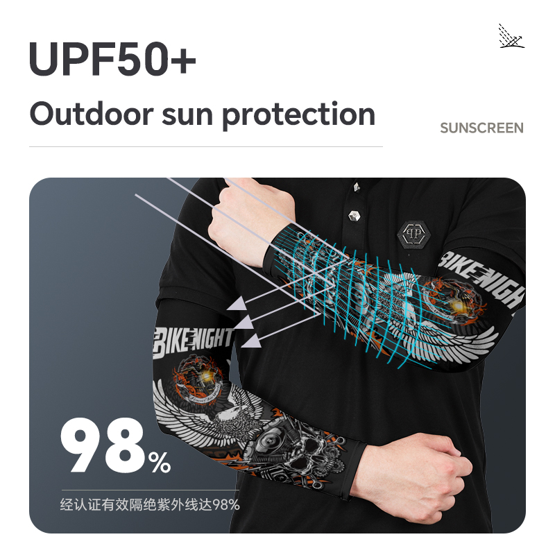 ปลอกแขนผ้าไหมน้ำแข็ง 1 คู่ สำห - Motorcycle Gear Sleeve บทวิจารณ์และราคา