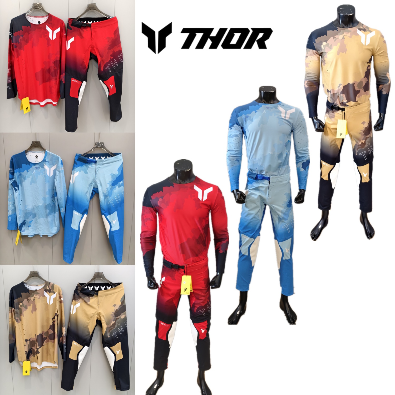 ชุดอุปกรณ์มอเตอร์ครอส THOR ชุด - Motorcycle Gear Pants บทวิจารณ์และราคา